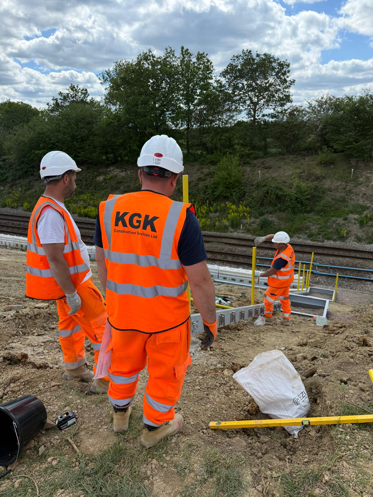 KGK team on rail infrastructure works